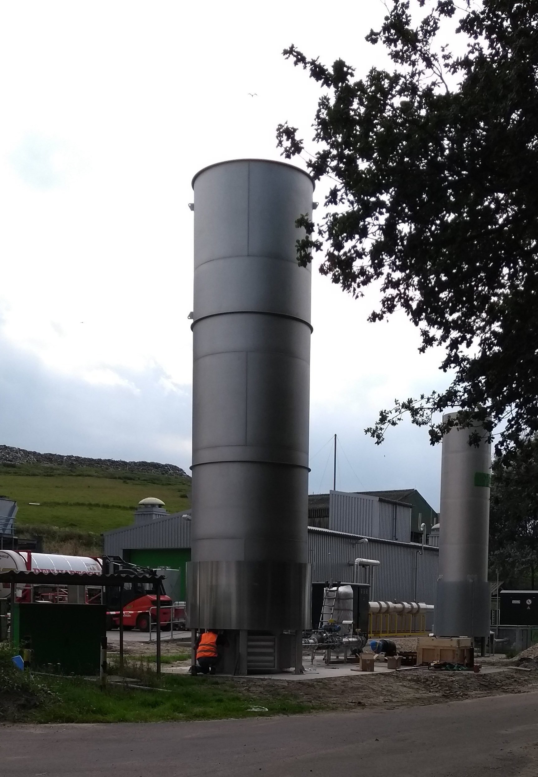 hot ground flare DWS Biogas 2019