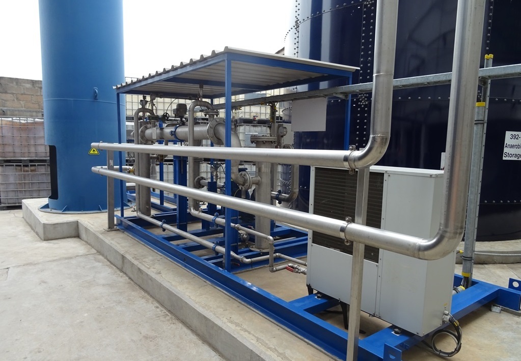 biogas dryer at industrial WWTP DWS