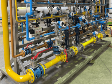 multi fuel skid installation of dws